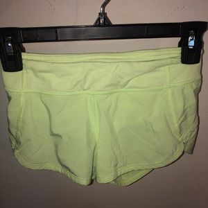 Kids lime green ivivva shorts